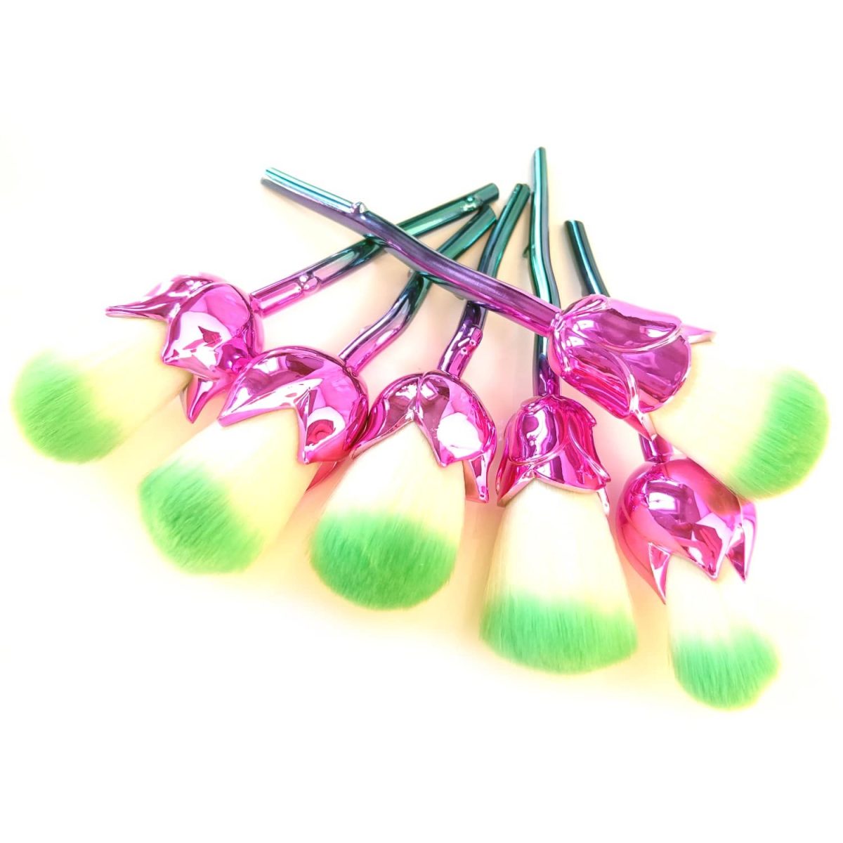 Flower makeup brushes